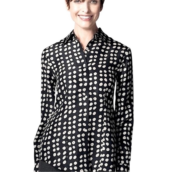 Women’s Cabi Silk Button Down Blouse EUC! - Picture 1 of 6